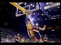 Shaq  blazers at lakers  11697 hit sabas with elbow