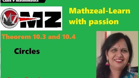 Theorem 10.3 and 10.4 // circle//chapter 10//Class 9
