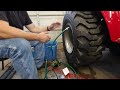Cheap Way of Loading Tractor Tires | Ballast for Tractors
