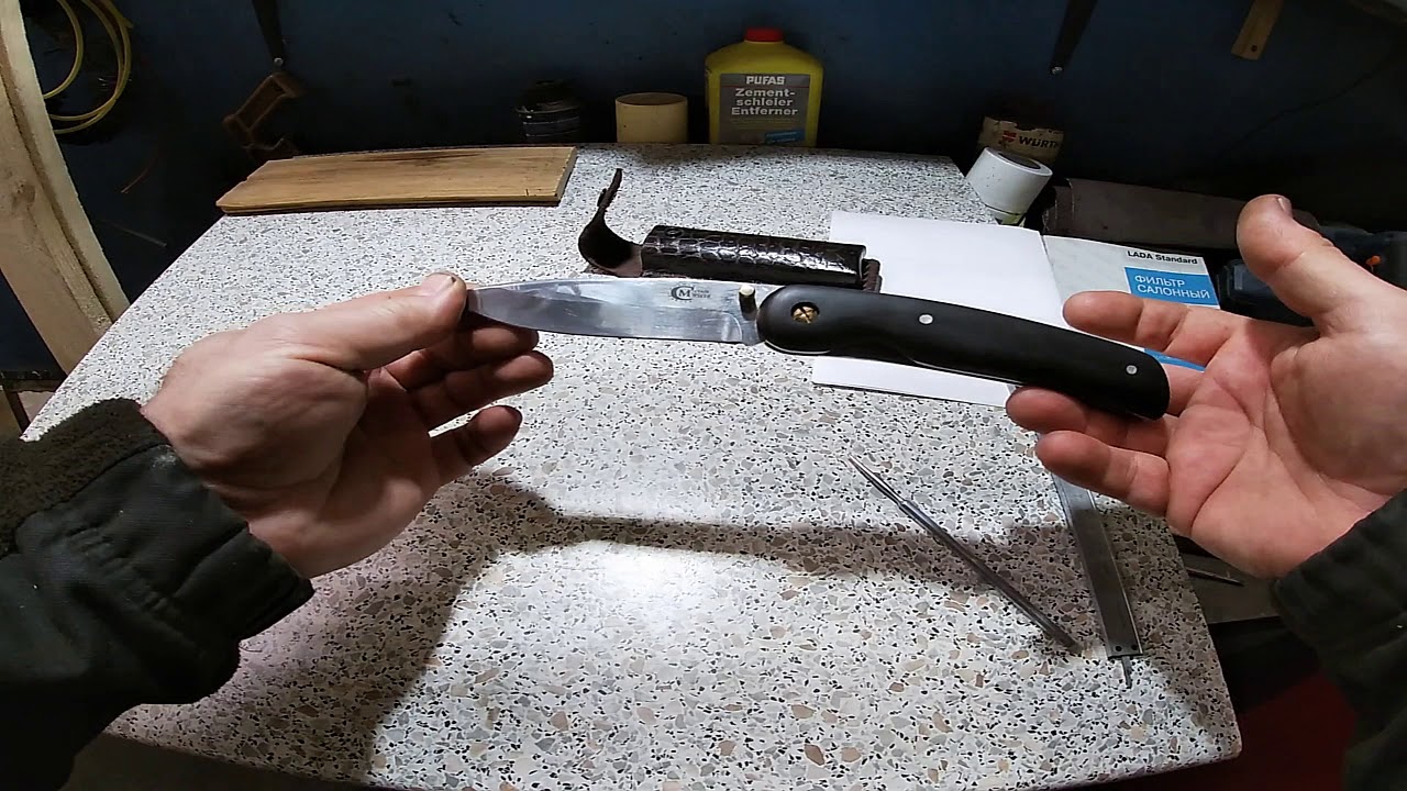 Кузница Семина /складной нож Амур /обзор - YouTube