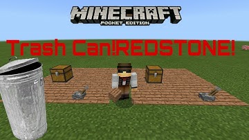 Working Redstone Trash Can! NO MODS OR ADDONS!