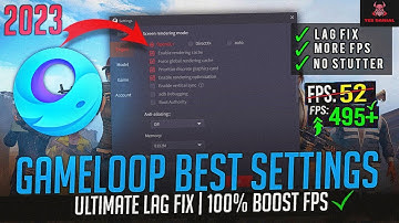 🔧Gameloop Lag Fix 2023  PUBG Emulator Lag fix  Best Gameloop Settings For pubg Mobile   Low End Pc
