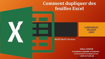 Comment dupliquer des feuilles Excel