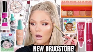 NEW DRUGSTORE MAKEUP TESTED | FULL FACE FIRST IMPRESSIONS KELLY STRACK