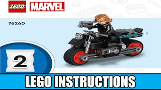 LEGO Instructions | Marvel Super Heroes | 76260 | Black Widow & Captain America Motorcycles (Book 2)
