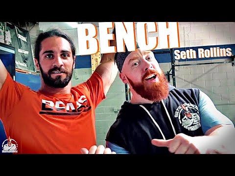 Seth Rollins Bench Press (TEAM CHALLENGE!)