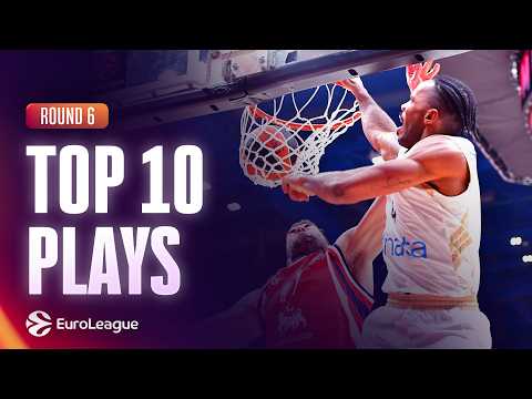 TOP 10 PLAYS | BIG BLOCKS, HUGE DUNKS & A LAST-SECOND THREE!  | RS ROUND 6 | EUROLEAGUE BASKETBALL
