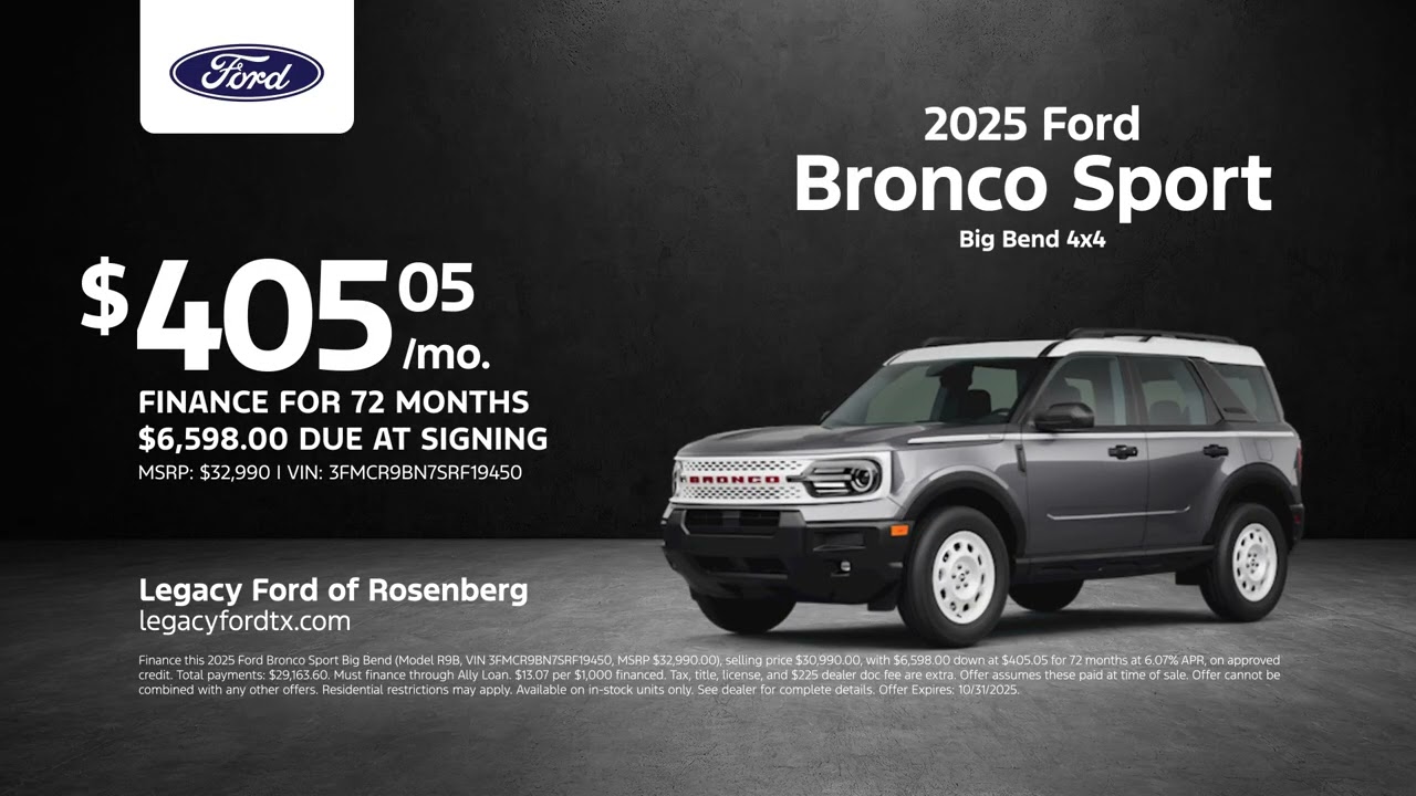 Ford Bronco Sport 10/10/2025 6273909