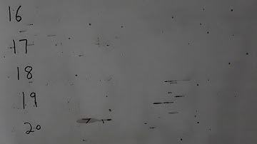 Learn Writing Numbers 16-20