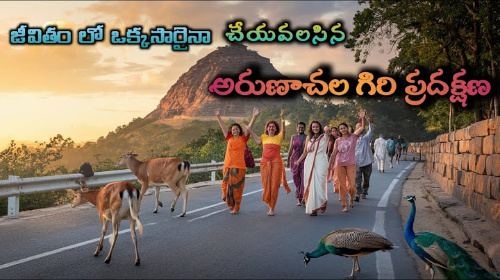 అరుణాచల గిరి ప్రదక్షణ మొదటి సారి వెళుతున్నారా ఇదే ఈ విషయాలు తప్పక పాటించండి@MYVILLAGEARTS