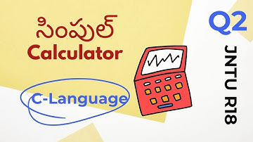 C Programming in Telugu   Simple Calculator using Switch Case   JNTU R18