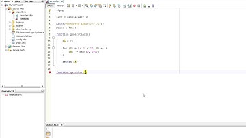 NetBeans PHP Tutorial - Quicksort Algorithm #16