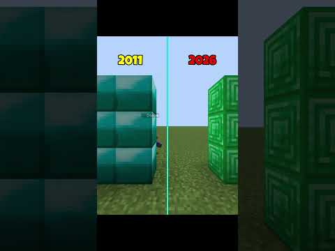 Old Minecraft Hits Different… 🥶🪨 | 2011 vs 2026 Textures #minecraft #shorts