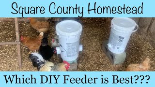 Different DIY feeders and Review. by Square County Homestead 370 views 1 year ago 7 minutes, 51 seconds