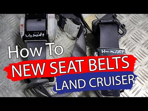 DIY / How To mount new seat belts in a Land Cruiser / PRADO LC120 - Project car - Bildilla Magasin