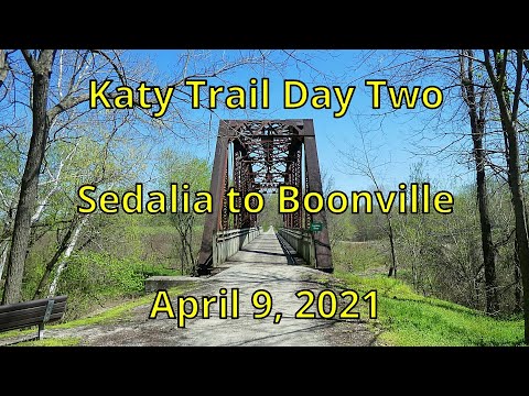 Katy Trail Day Two Sedalia to Boonville (April 9, 2021)