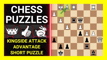 Chess Puzzles to Practice. Themes: Kingside attack, Advantage, Short puzzle. Learn Chess