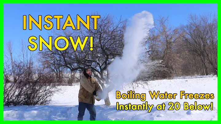 Polar Vortex - Boiling Water Freezing in Mid Air