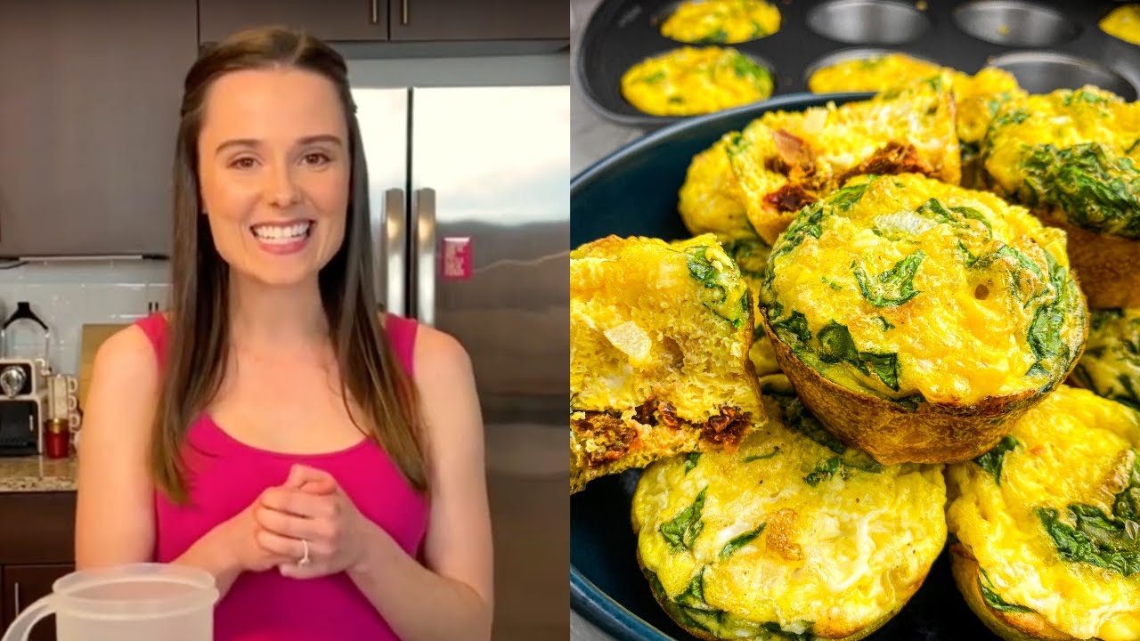 Healthy Breakfast Egg Bites Recipe with Sundried Tomatoes YouTube