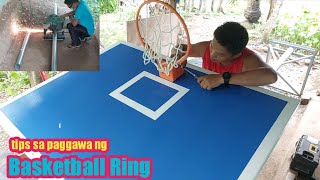 paano gumawa ng simpleng basketball board with ring