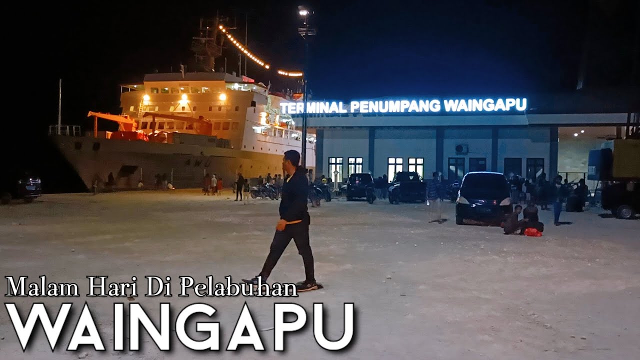 Begini Suasana Subuh di Pelabuhan Waingapu Bersama KM AWU.