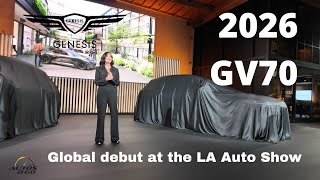 2026 Genesis GV70 global debut at the Los Angeles Auto Show