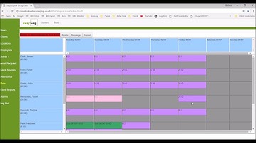 +Sb Staff Scheduling software - rota overview