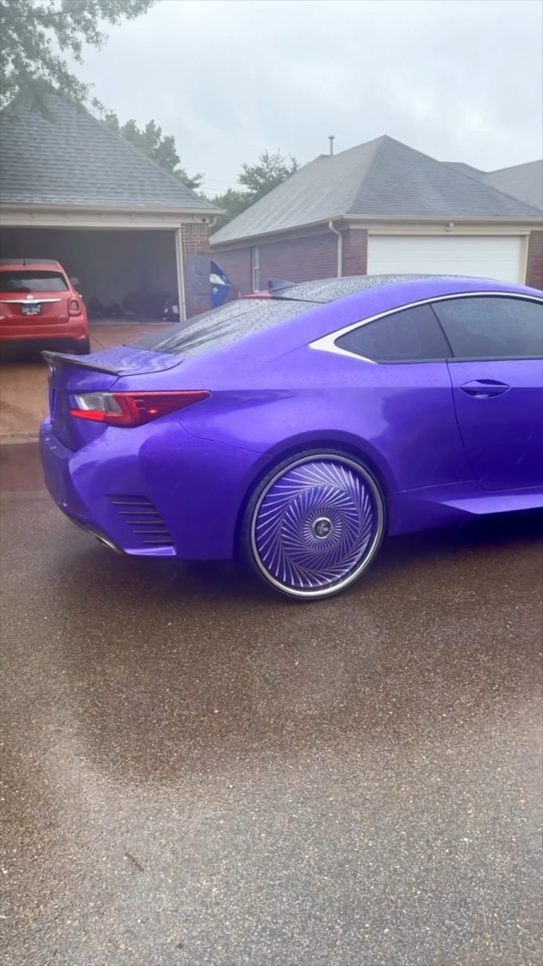 Candy Purple Lexus RC on 24' DUB Floaters - YouTube