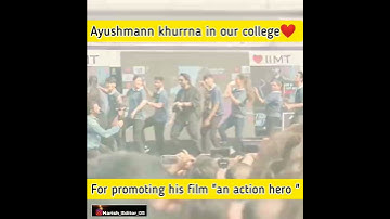 Ayushmann khurrna has danced with students at iimt group of college#viral #trending #shorts