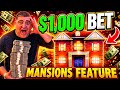 🤯 $1,000 Spin Super Rare Mansion Bonus Landed On MEGA JACKPOT