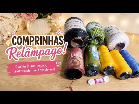 🧵 Comprinhas que vão virar peças incríveis!