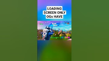 Loading Screen Only OGs have #og #fortnite #epicgames