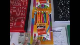 Back to School Haul: $3.79 for 9 Items at Office Max/Depot