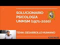 SOLUCIONARIO UNMSM DESARROLLO HUMANO