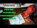 Снаряжение.  Рюкзак:  устройство, классификация, назначение.