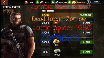 Dead Target: Zombie Recon Event Gameplay When you think u are Pro :-). Sound breaker kills.
