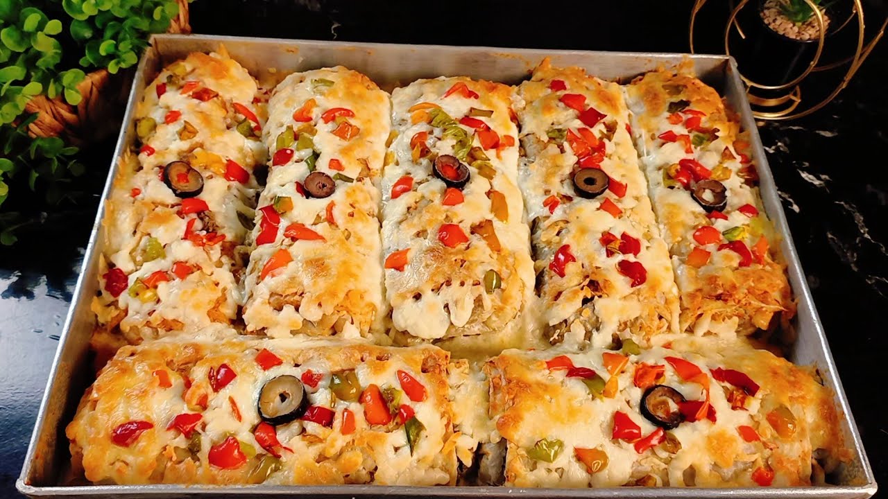 تعالي اقولك ازاي بالخلطة دى تحولي ورق الجلاش لكريب بوش بيتزا كأنك خبزتى وعجنتى🔴