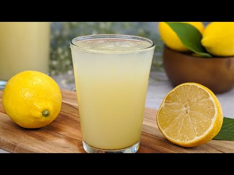 Citronnade avec citron entier  Prt en 5 min  Recette citronnade tunisienne fait maison 
