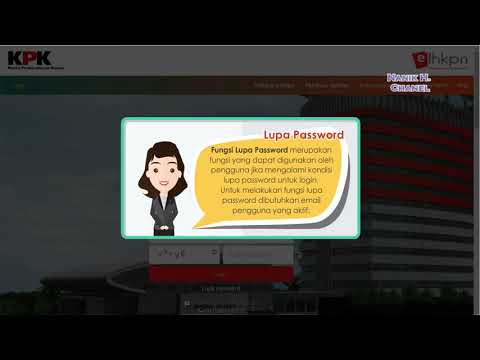 Lupa Password Login  E-LHKPN Bagi PN/WL