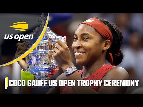 Coco Gauff thanks family, fans after winning 2023 US Open ? [FULL TROPHY CEREMONY] | 2023 US Open