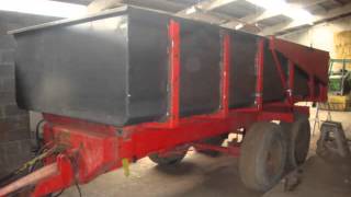 Restauration d'une benne Panien 12 Tonnes  Restore a tipping trailer Panien 26000 lb