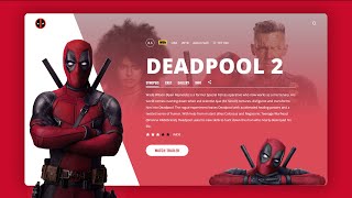 Web Design - Movie Landing Page | Speed Code