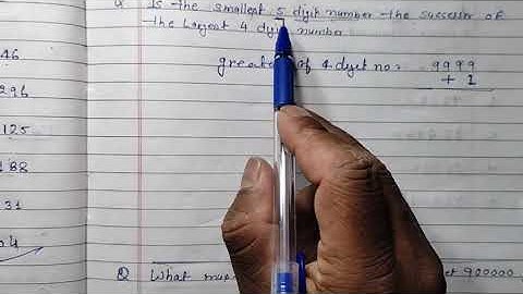 Is the smallest 5 digit number is the successor of the largest 4 digit number