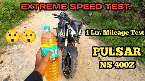 PULSAR NS 400Z EXTREME SPEED MILEAGE TEST SHOKING RESULT 😲😲🥵🥵