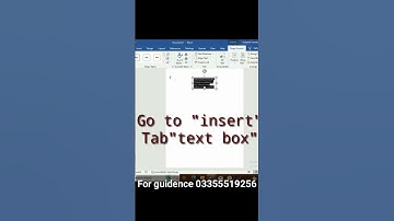 How to insert text box 💯 Microsoft word 💯