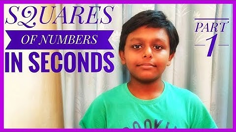 How to Find squares of numbers between( 25 & 75 )in seconds/square short cut method