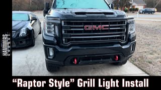 Brutus gets Raptor style grill lights! 2023 GMC Sierra 2500HD AT4