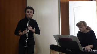 А. Копланд -  Концерт для кларнета (видеозапись для вступительного экзамена)
