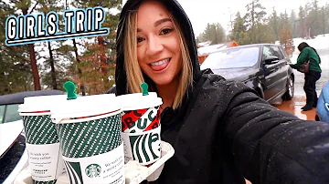 girls trip to big bear: tik toks, starbucks, and gingerbread houses! vlogmas day 4