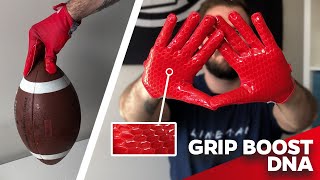 Grip Boost アメフト　グローブ　DNA Mサイズ（青・新品） Gripboost グリップブースト DNA 青 アメフト えむM （Grip